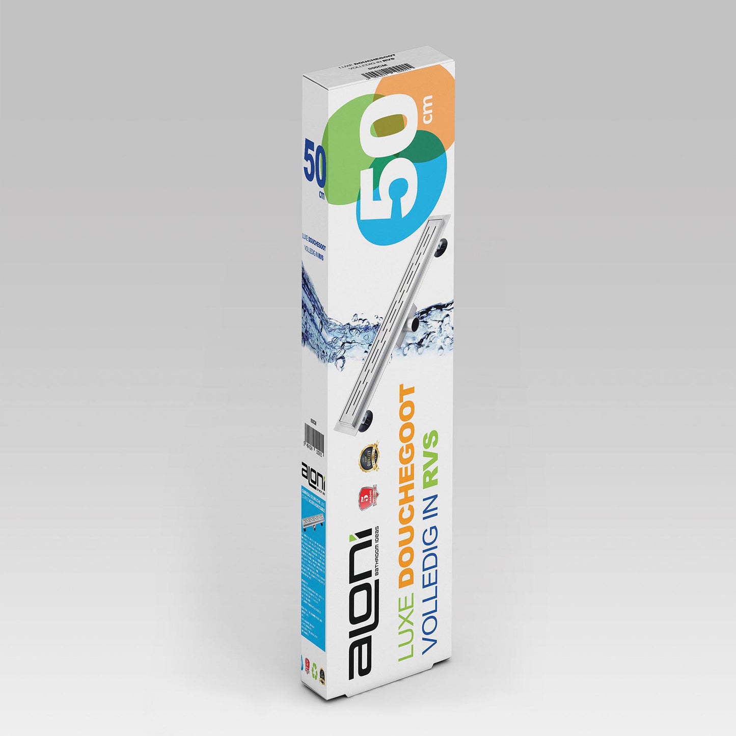 ALONI CANIVEAU DE DOUCHE EN INOX (50CM)