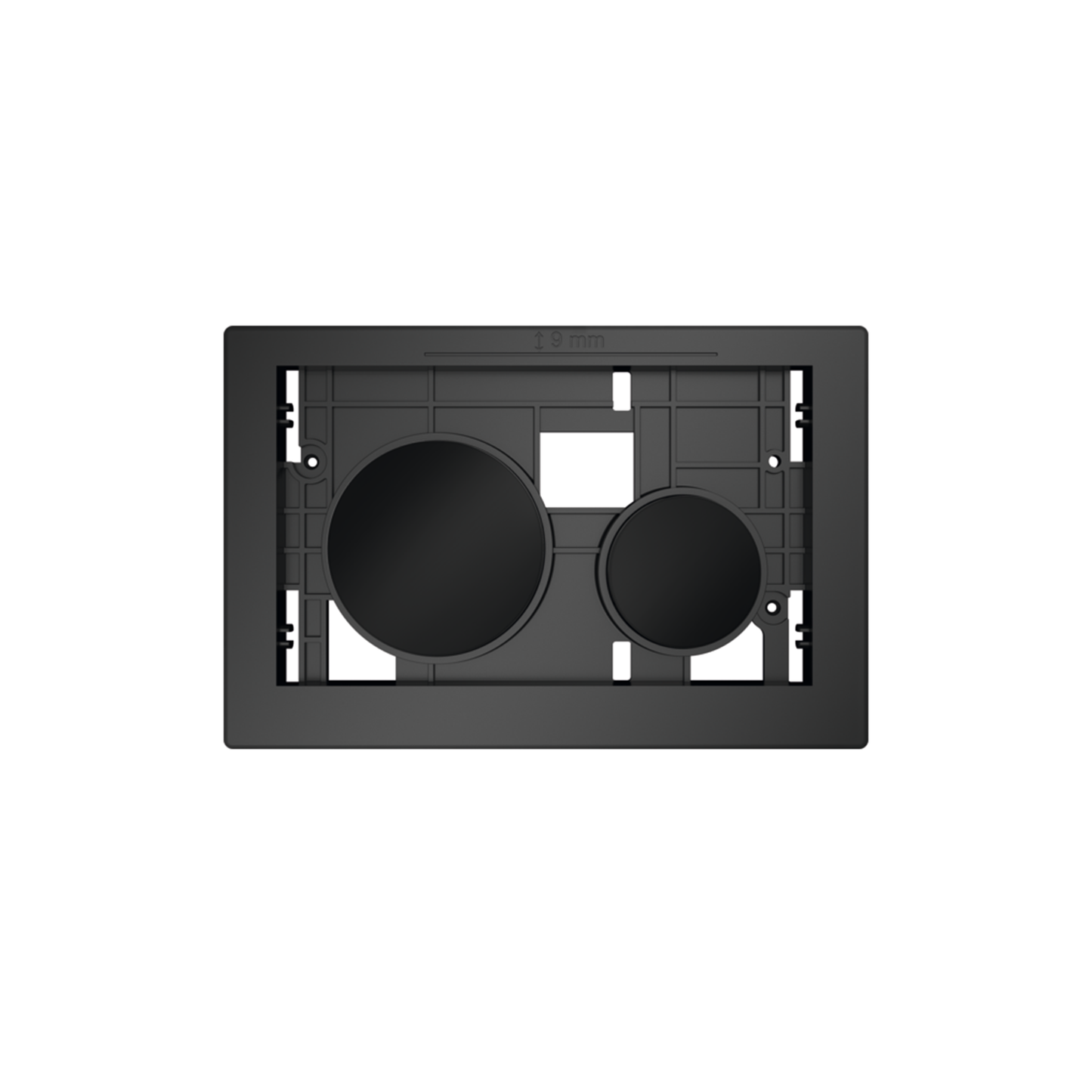 BOUTONS POUR PLAQUE DE DÉCLENCHEMENT TECELOOP, TOUCHES NOIR MAT