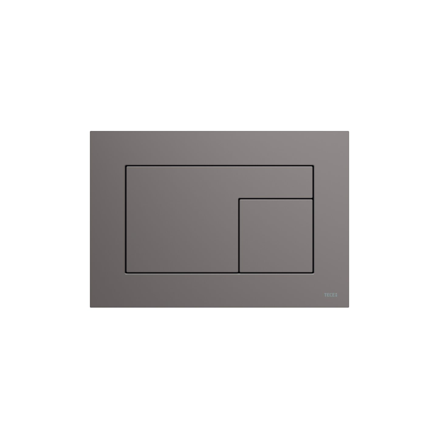 PLAQUE DE DÉCLENCHEMENT WC TECEVELVET, DOUBLE TOUCHES, ANTHRACITE