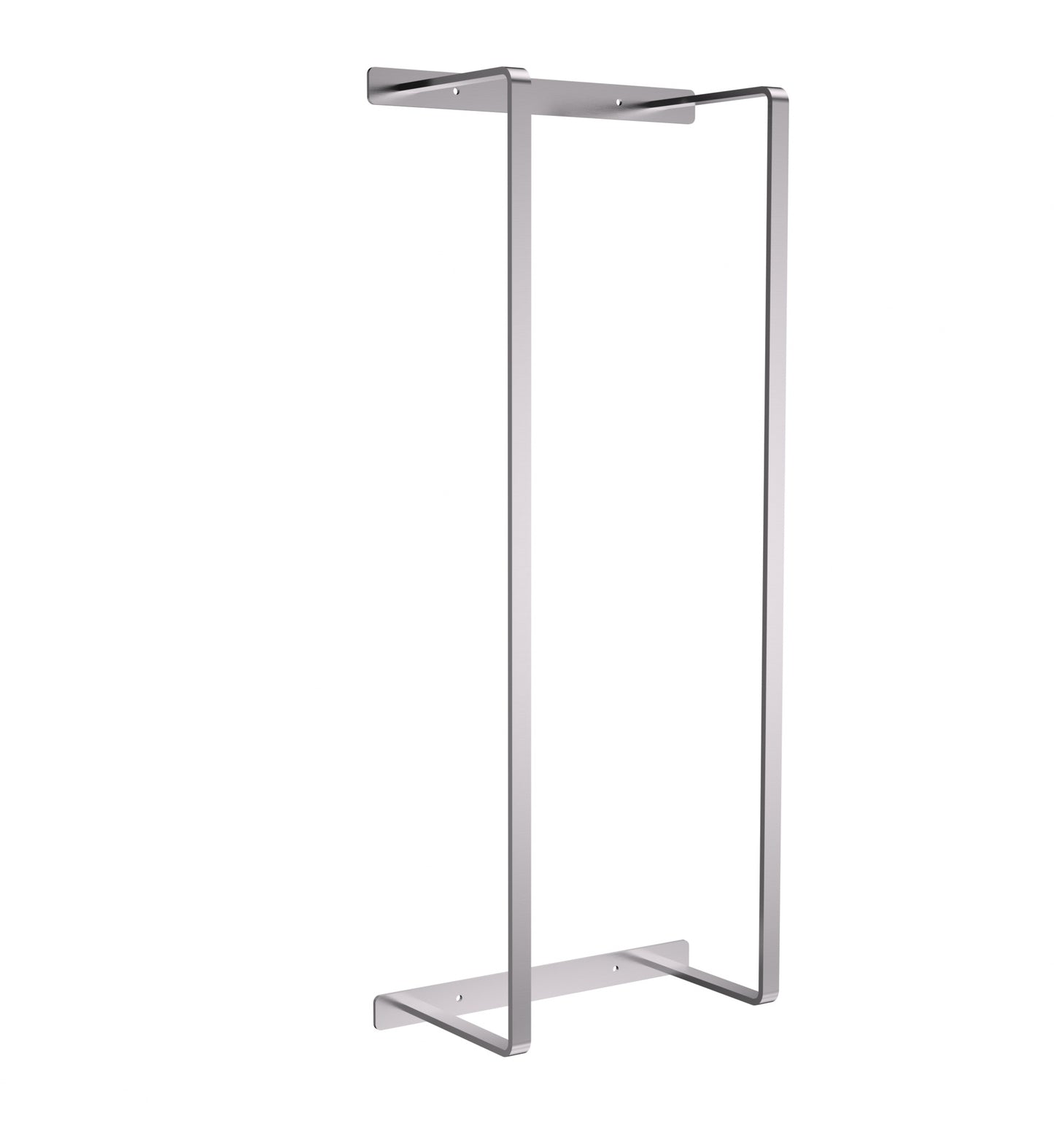 PORTE-SERVIETTES - VERTICALE - 67X28X14 CM - ACIER INOX BROSSÉ