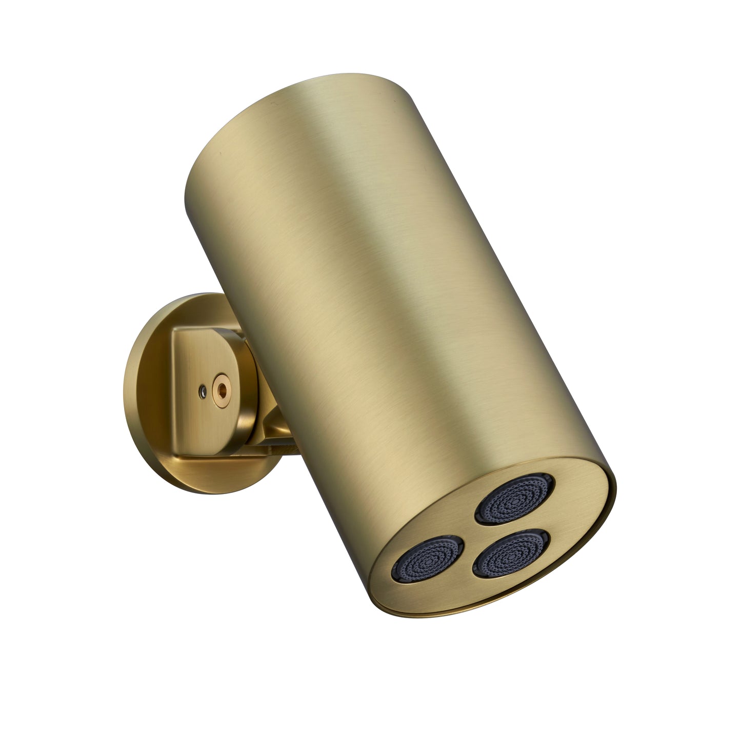 UNIFORMA DOUCHE DE TÊTE CYLINDRE – 1 JET – MONTAGE MURALE – 8X15 CM – OR BROSSÉ (PVD)