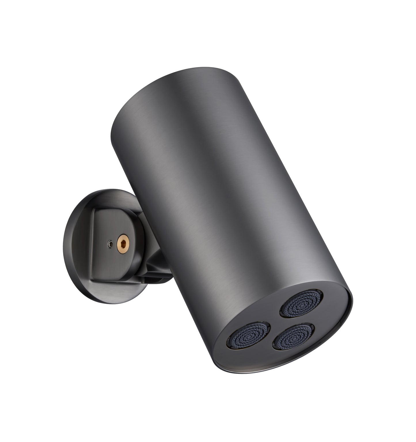 UNIFORMA DOUCHE DE TÊTE CYLINDRE – 1 JET – MONTAGE MURALE – 8X15 CM – GUNMETAL (PVD)