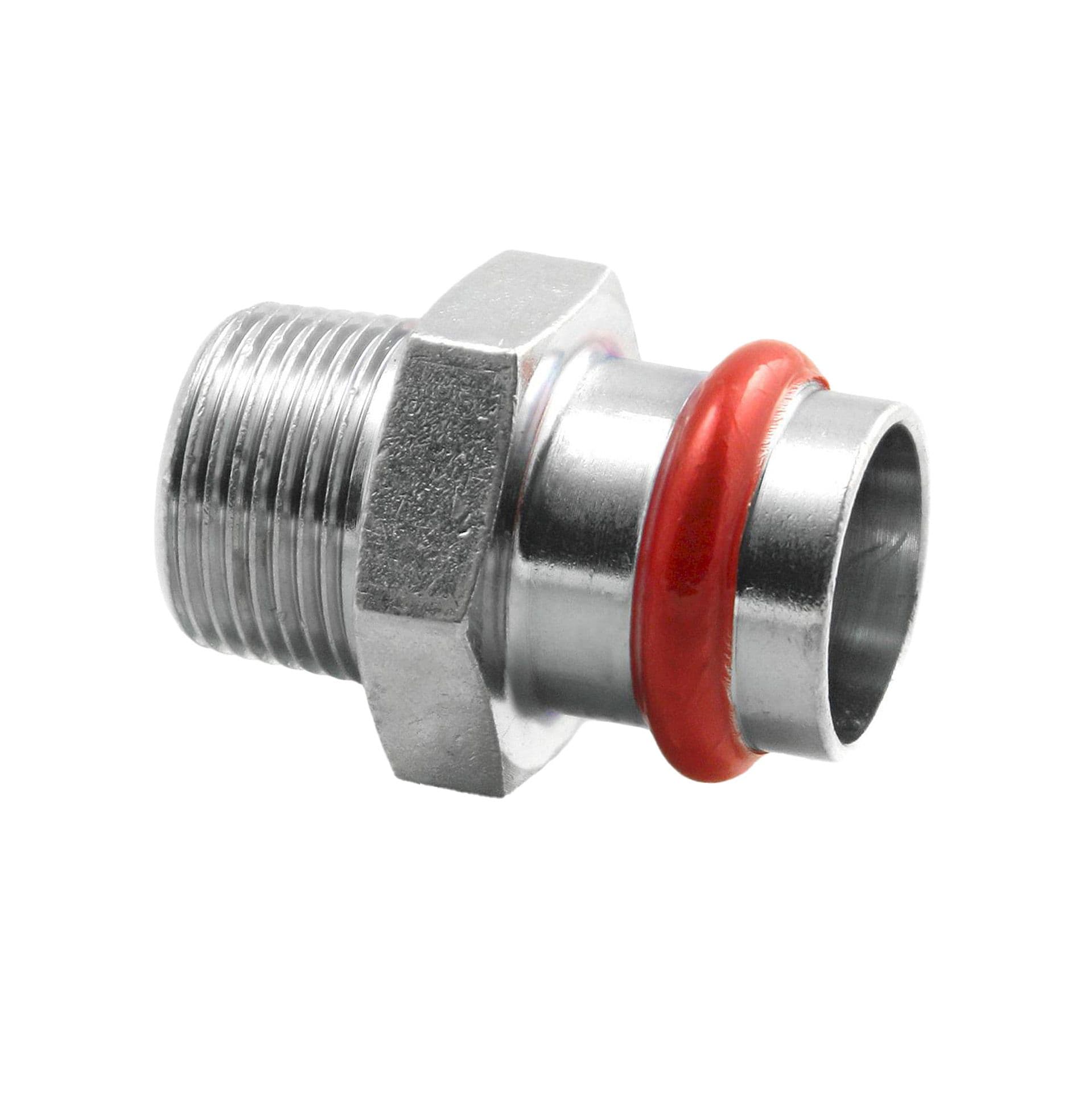 PRESS ACIER 'V'GALVANISÉ RACCORD DROIT M 1/2X15 C81PCVILBP vue 1