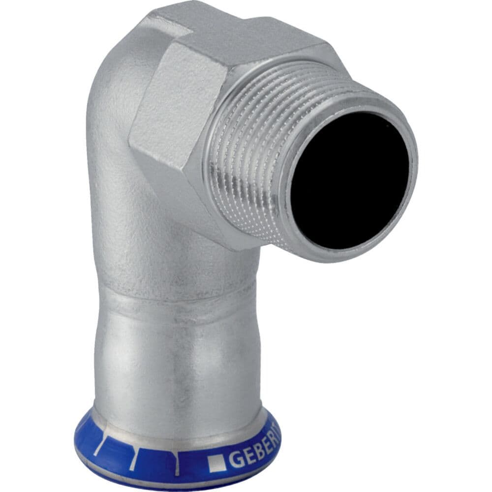 Geberit Mapress inox-eau coude équerre 90° avec filetage extérieur 28-4/4"M vue 1