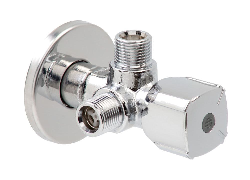 Arco Twin Vitaq A-80 robinet alimentation approuvé Belgaqua 1/2" x 3/8" x 3/8" vue 1
