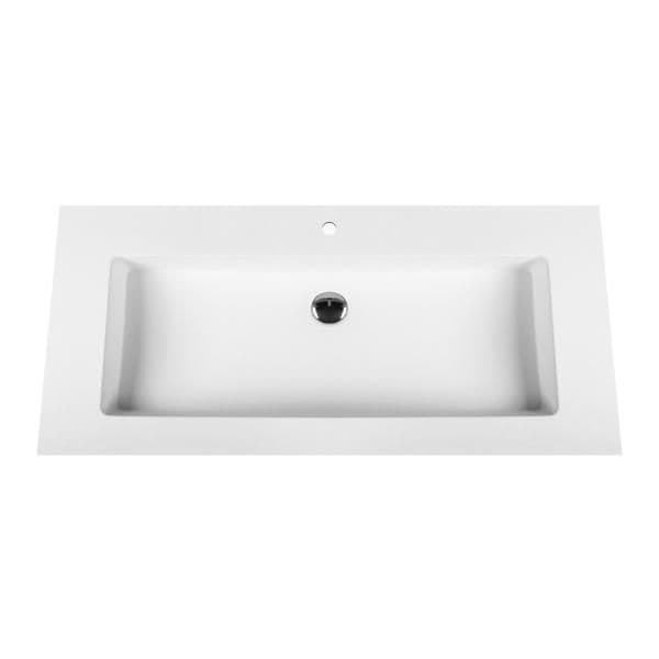 ALONI SOLID SURFACE LAVABO (100CM) - BLANC vue 1