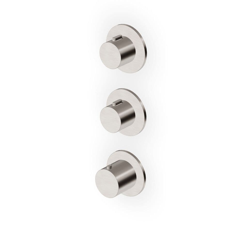 Zucchetti Pan S douche thermostatique à encastrer 3/4" 2 arrêts R96731 C3 nickel brossé vue 1