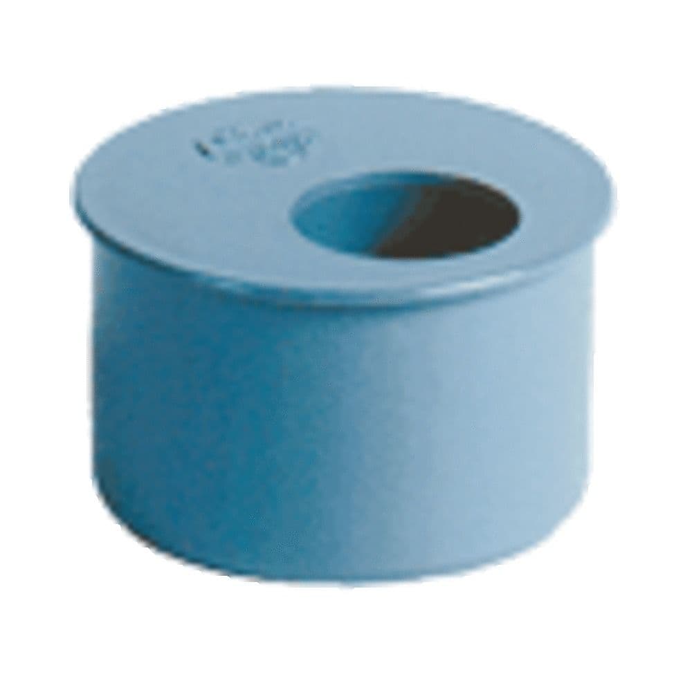 Nicoll raccord à coller PVC tampon de réduction excentrique MF D 90 x D 75 gris vue 1