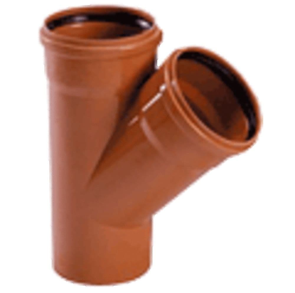 Kabelwerk Eupen Eucarigid-REGRB SN4 accessoires égout PVC té 45° D 125 mm brun vue 1