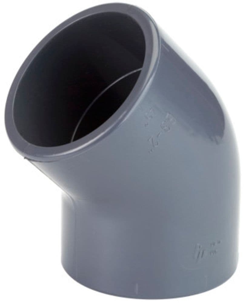 Georg Fischer TP PVC-U coude 45° D32 FF vue 1