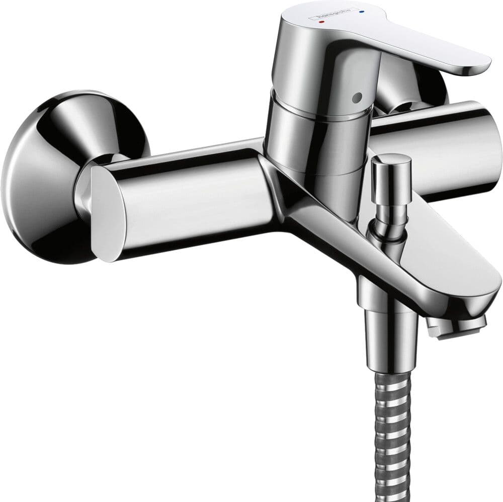 Hansgrohe Tica mitigeur bain chromé vue 1