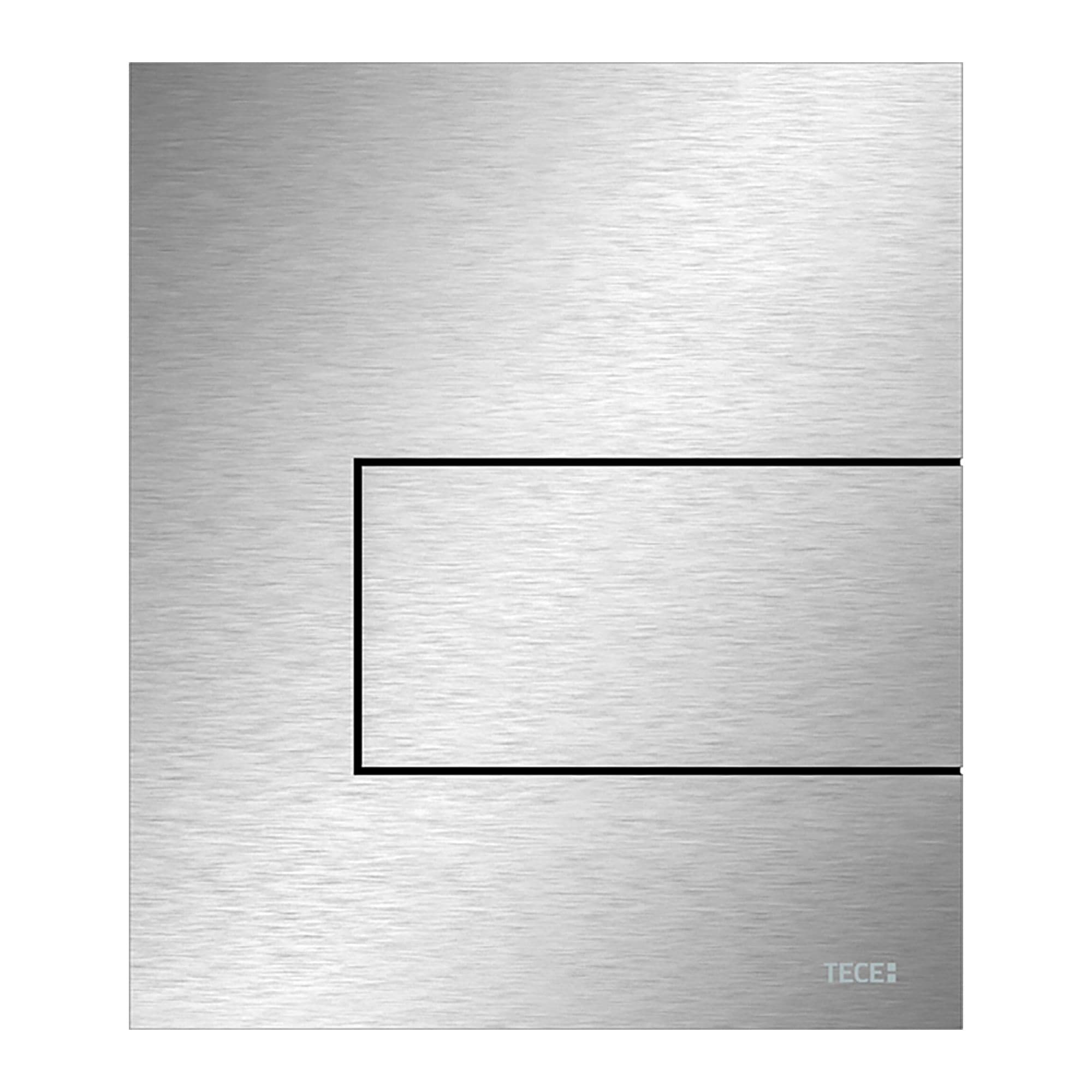 TECESQUARE METAL - PLAQUE DE DÉCLENCHEMENT URINOIR - CARTOUCHE INCLUSE - INOX - INOX BROSSÉ (ANTI-TRACE DE DOIGTS) vue 1