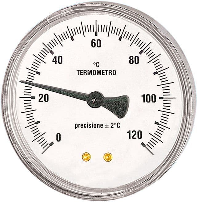 BIMETAAL THERMOMETER T 100/75 1/2" vue 1
