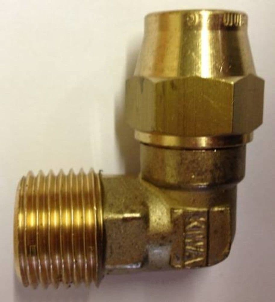 Van Marcke raccord biconique G coude laiton 1/2"M x 12 mm vue 1