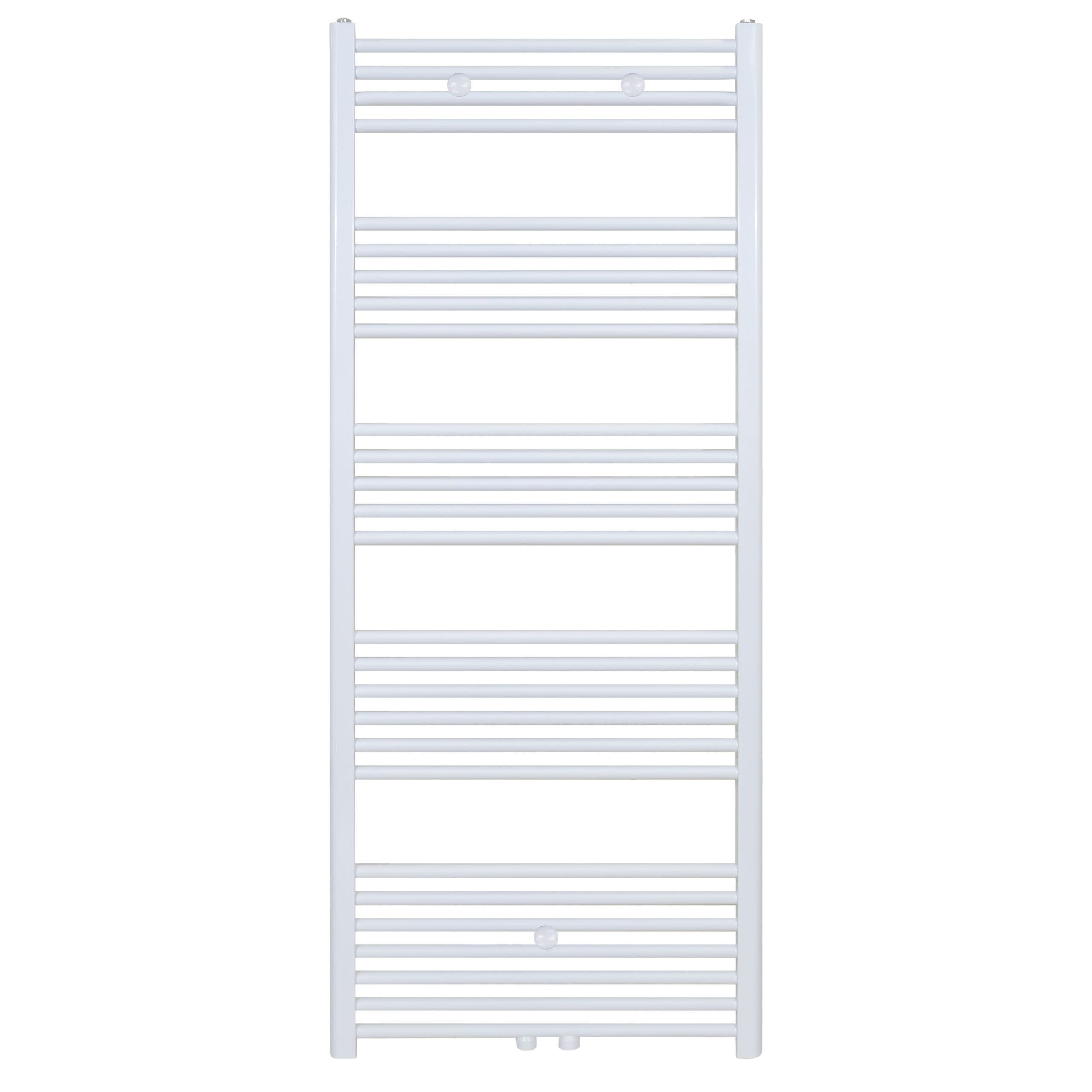 BELRAD HANDDOEKDROGER - LINKS-RECHTS/MIDDENAANSLUITING - 712 WATT - 1600X600CM - GLANZEND WIT vue 1