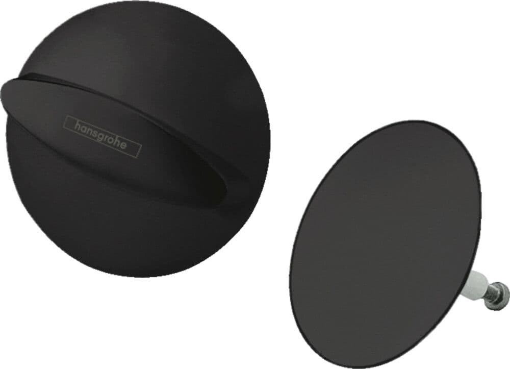 Hansgrohe Flexaplus set finition garniture de vidage/trop-plein noir mat vue 1
