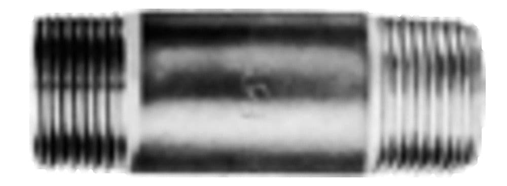 Mamelon en tube noir 3/4"MM 15 cm vue 1