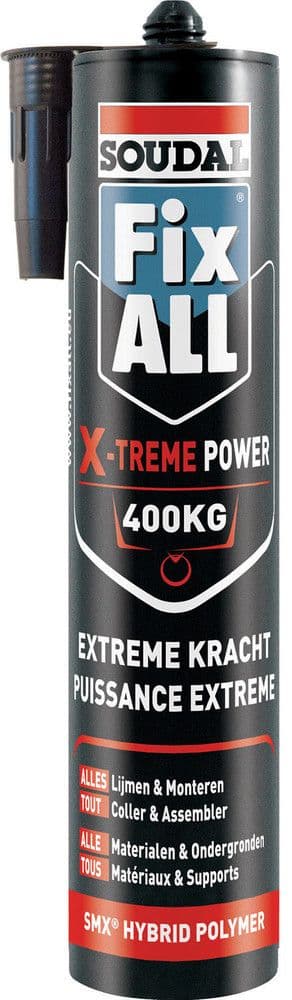 Soudal Fix All X-treme Power Mastic adhésif monocomposant à base de Polymère SMX vue 1