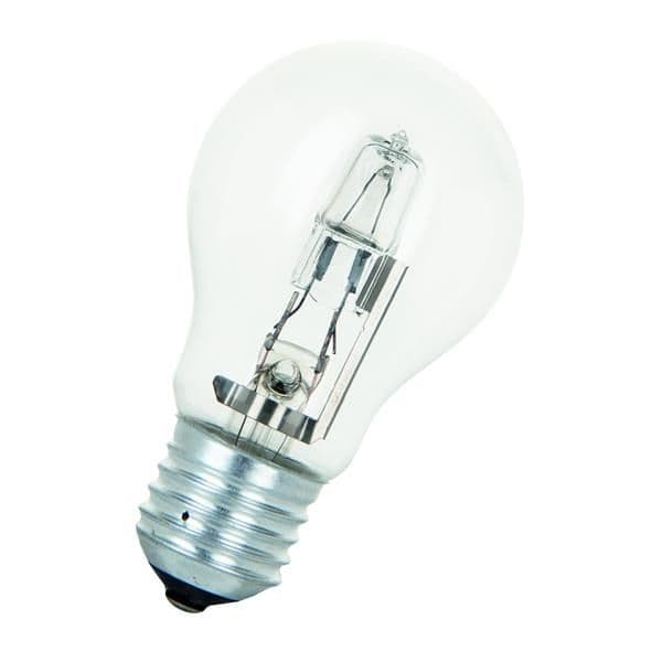 Ecohalogeen lamp Easy eco A55 E27 240V 42W klaar 630lm 2000u 55 x 98mm vue 1