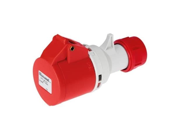 Quick assembly straight socket IP44 380V 3P + T 16A vue 1