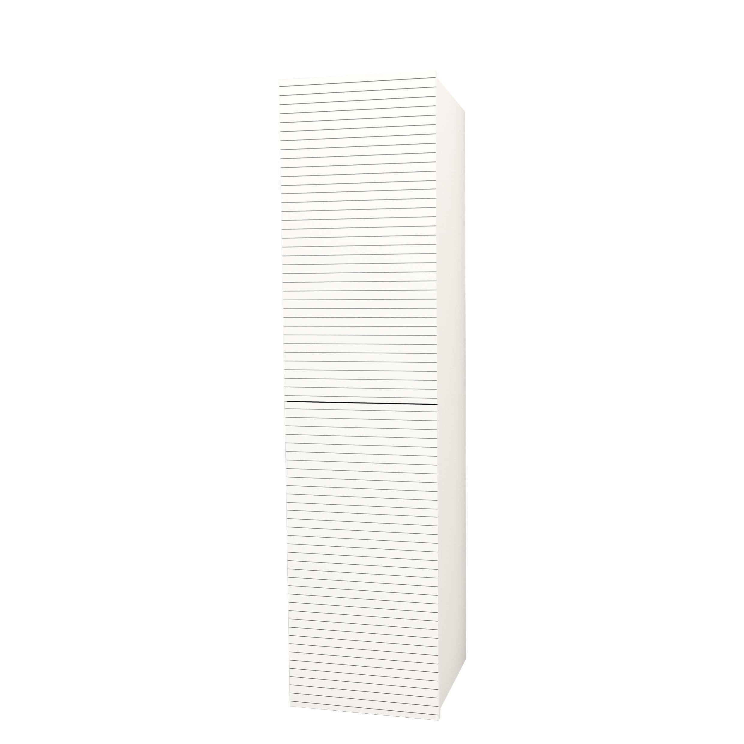 ELITE MEUBLE COLONNE AVEC RELIEF HORIZONTAL (160CM) - BLANC MAT vue 1