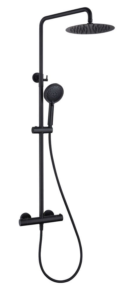 Lana Black système de douche thermostatique noir mat vue 1