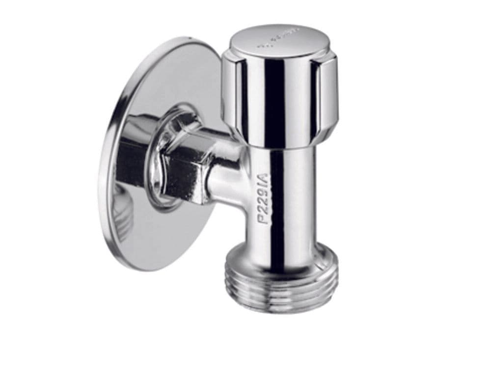 Schell robinet d'équerre modèle gaine de place laiton G1/2" x G3/4" vue 1