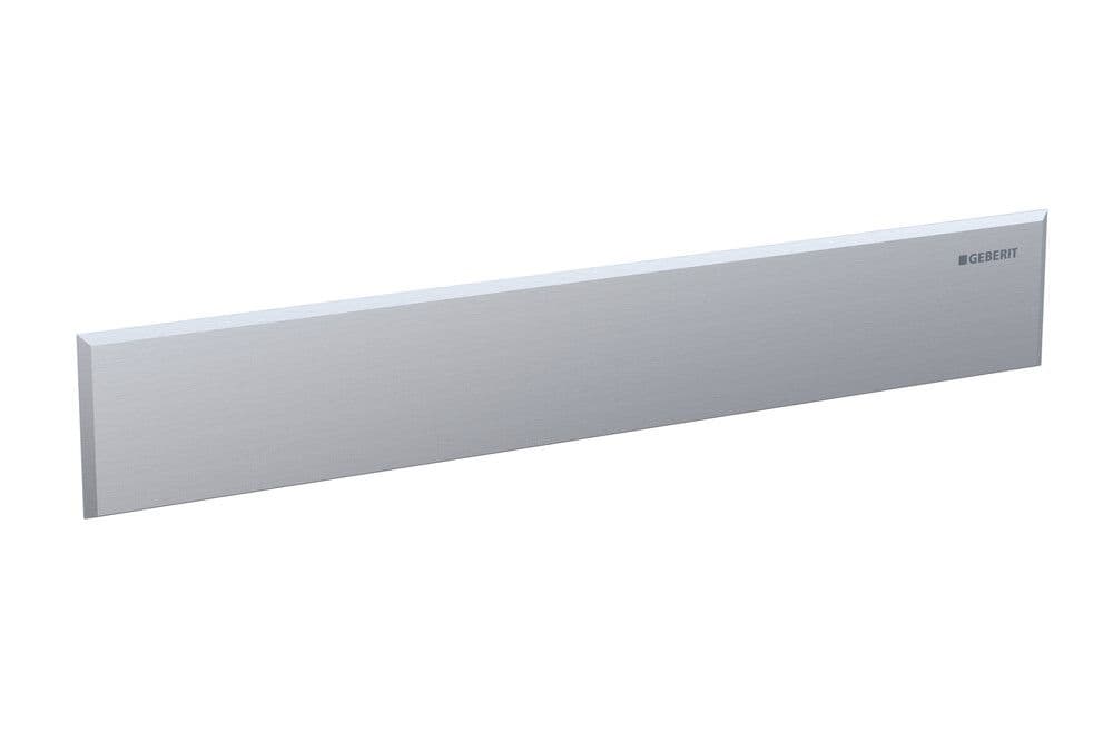Geberit Sanbloc plaque d'ornement montage douche à l'italiènne acier inox brossé vue 1