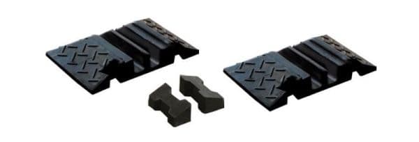 Eindstuck rubber 245 x45mm/2kan.(25x30mm) 2 stuks 3 tons per wiel vue 1