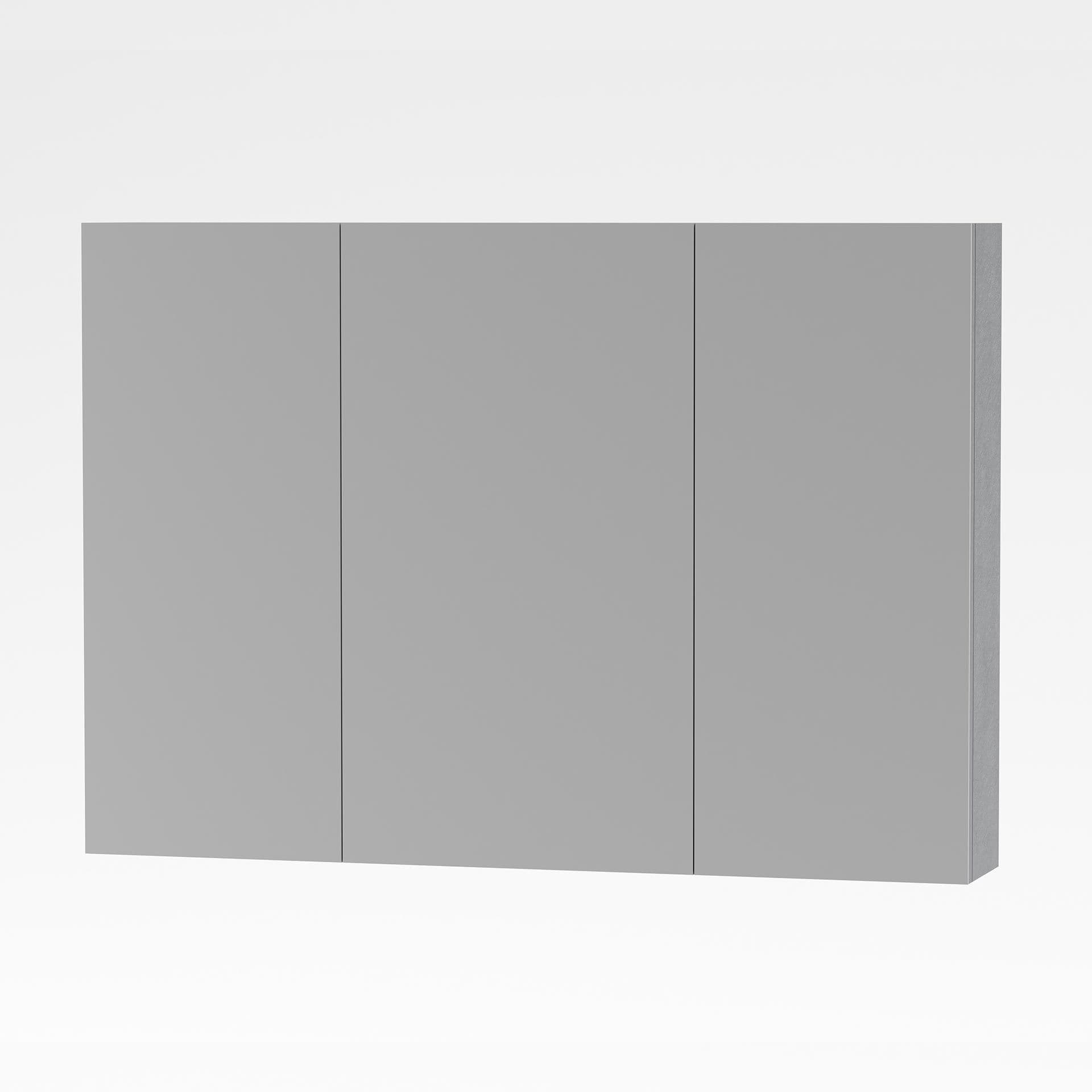 ALONI SALLY ARMOIRE MIROIR, 2 PORTES (100X70CM) - COULEUR ALUMINIUM vue 1