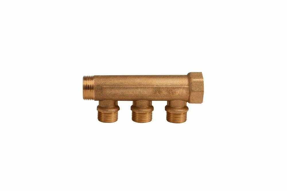 SYSTEMPEX collecteur 3/4"MF sortie 1/2" 3 circuits vue 1