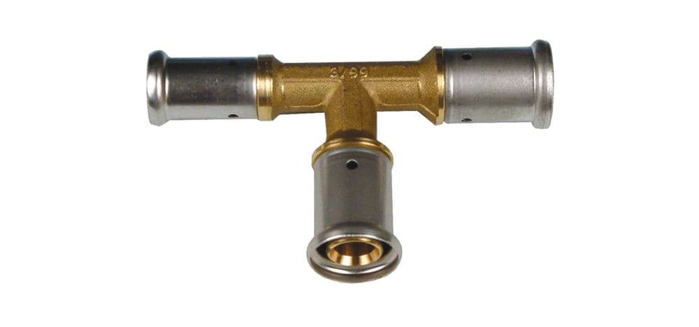 Henco tee reduit brass 20-20-16 vue 1