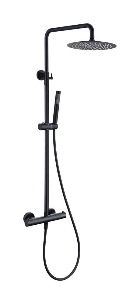 GO Van Marcke Verona système de douche thermostatique noir mat vue 1