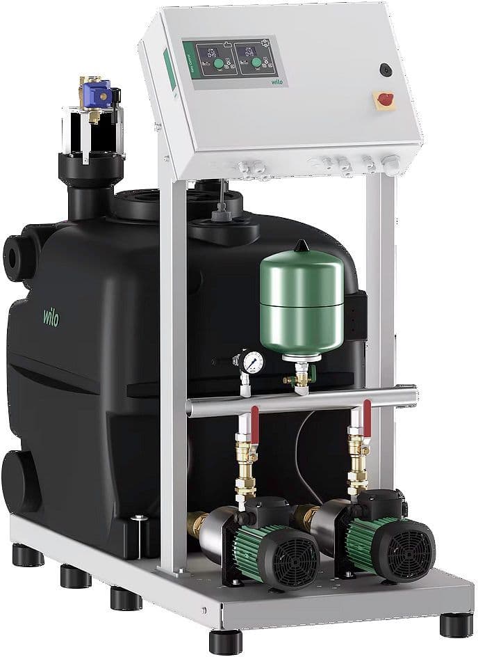 REGENWATER OMSCHAKEL RAINSYSTEM WILO AF400L605/EC2+1 vue 1