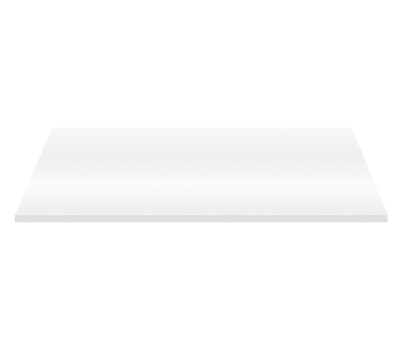 ALONI TABLETTE EN MDF (152.4X45.5X2.6 CM) - BLANC BRILLANT vue 1