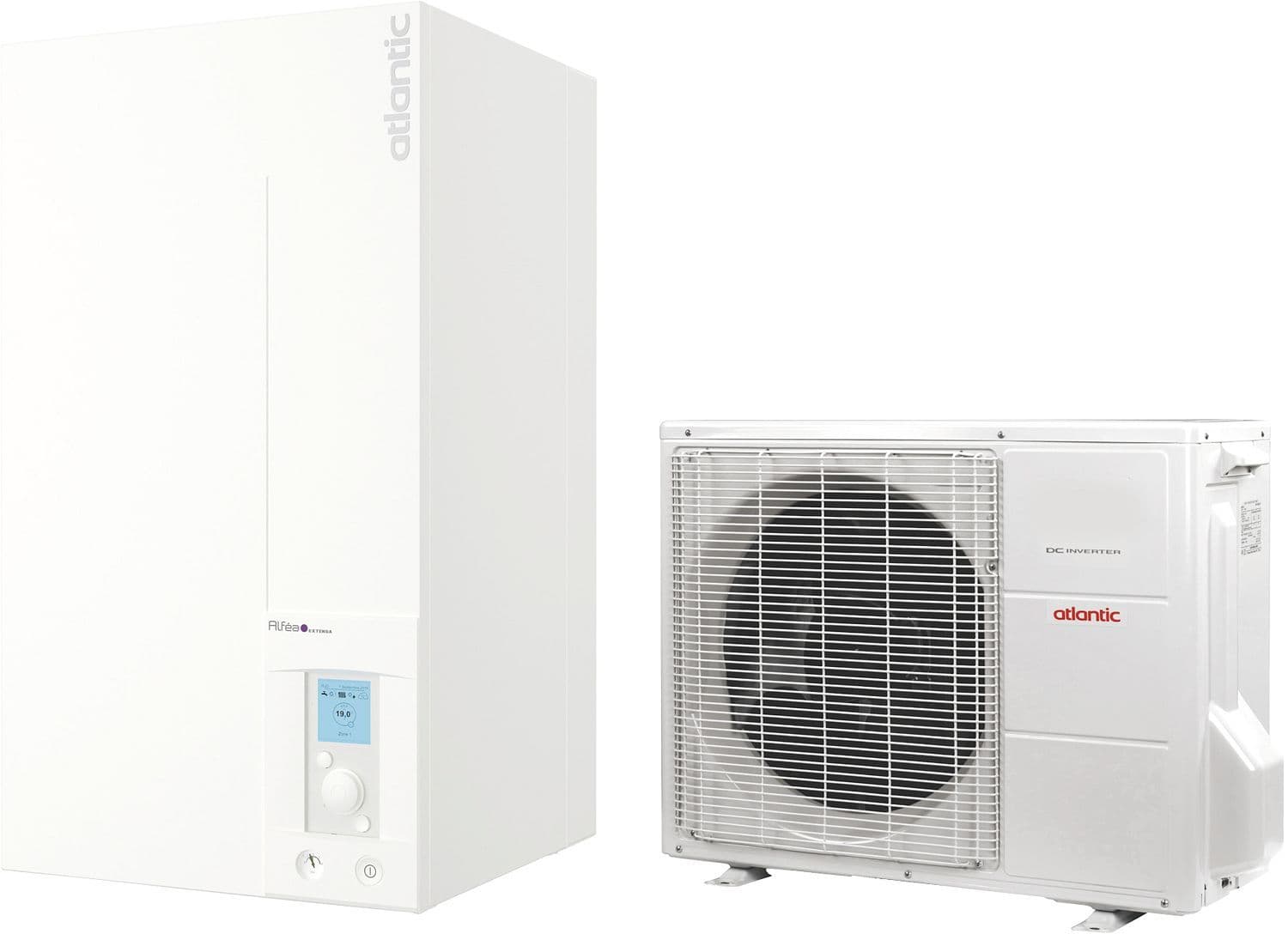WP LUCHT/WATER CV ALFEA EXTENSA A.I.8 8KW CONNECTED  ATLANTIC ERP A+ 55° ERP A++ 35° vue 1