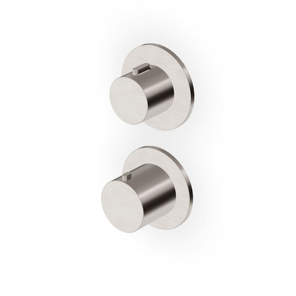 Zucchetti Pan S douche th à encastrer inverseur 2/3 voies avec arrêt br nickel vue 1
