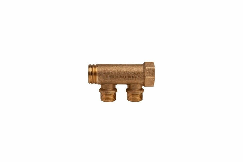SYSTEMPEX collecteur 3/4"MF sortie 1/2" 2 circuits vue 1