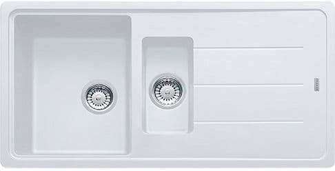 INBOUW SPOELTAFEL BASIS FRANKE 1,5 BAK+VERLEK 97X50 METAAL WIT vue 1