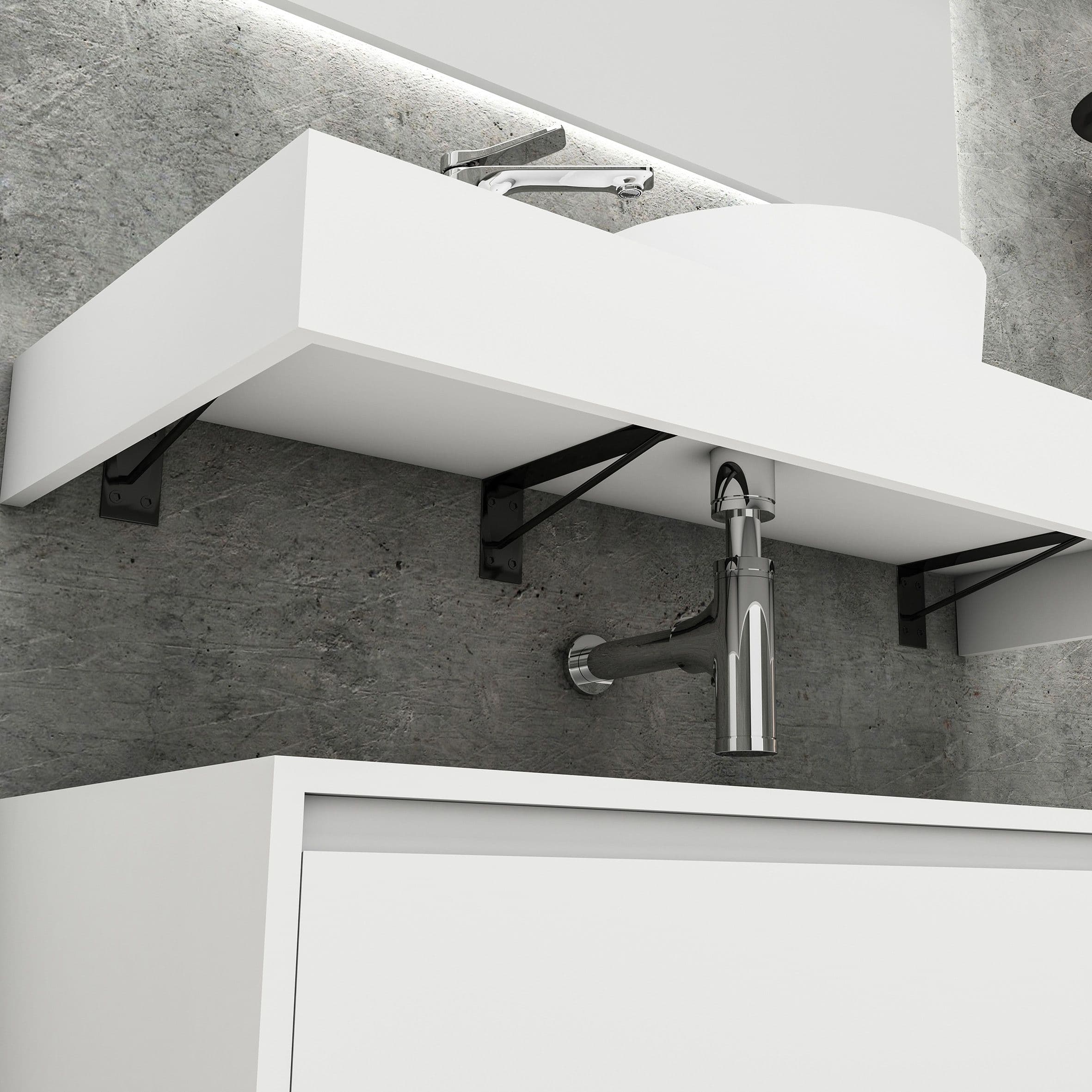 ALONI LINA MEUBLE SOUS-PLAN (120CM) - BLANC MAT vue 1