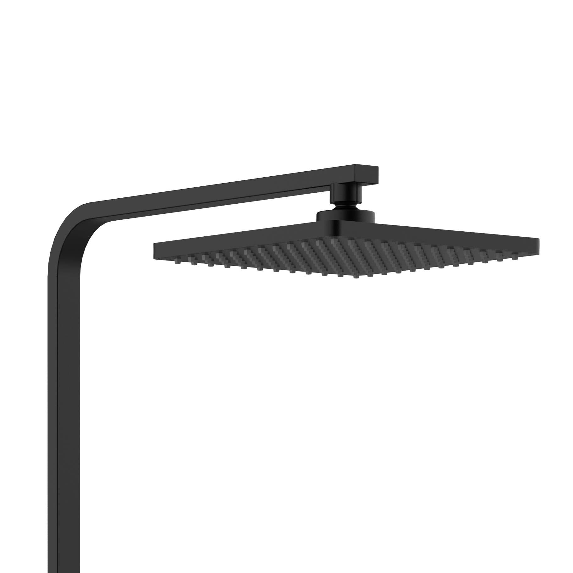 ALONI OPTIMA QUADRO SET DE DOUCHE À JETS DE PLUIE – THERMOSTATIQUE – MONTAGE APPARENT – BELGAQUA – NOIR MAT vue 1
