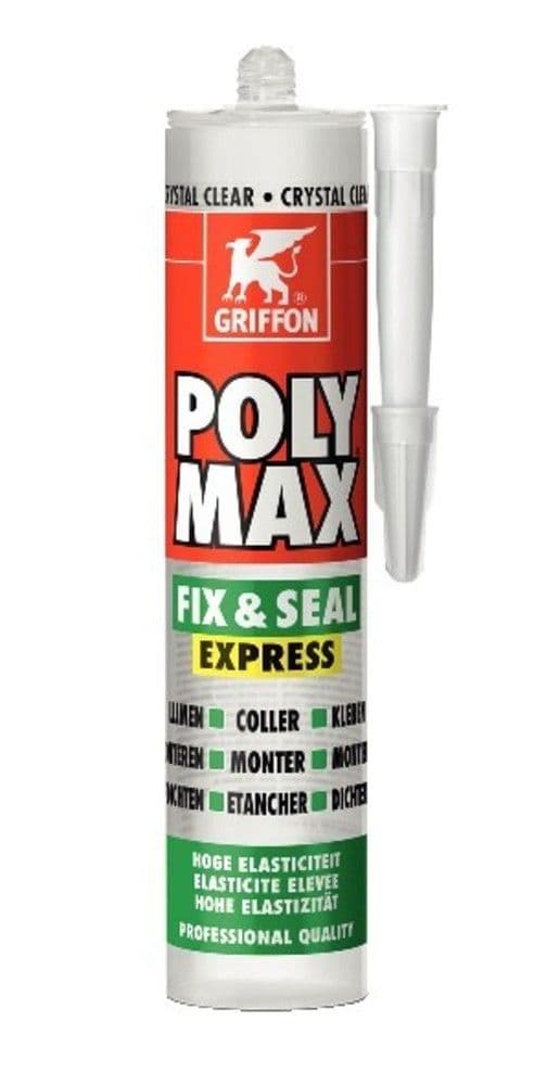 Griffon Polymax colle universelle à base de MS Polymère transparant 300 g vue 1