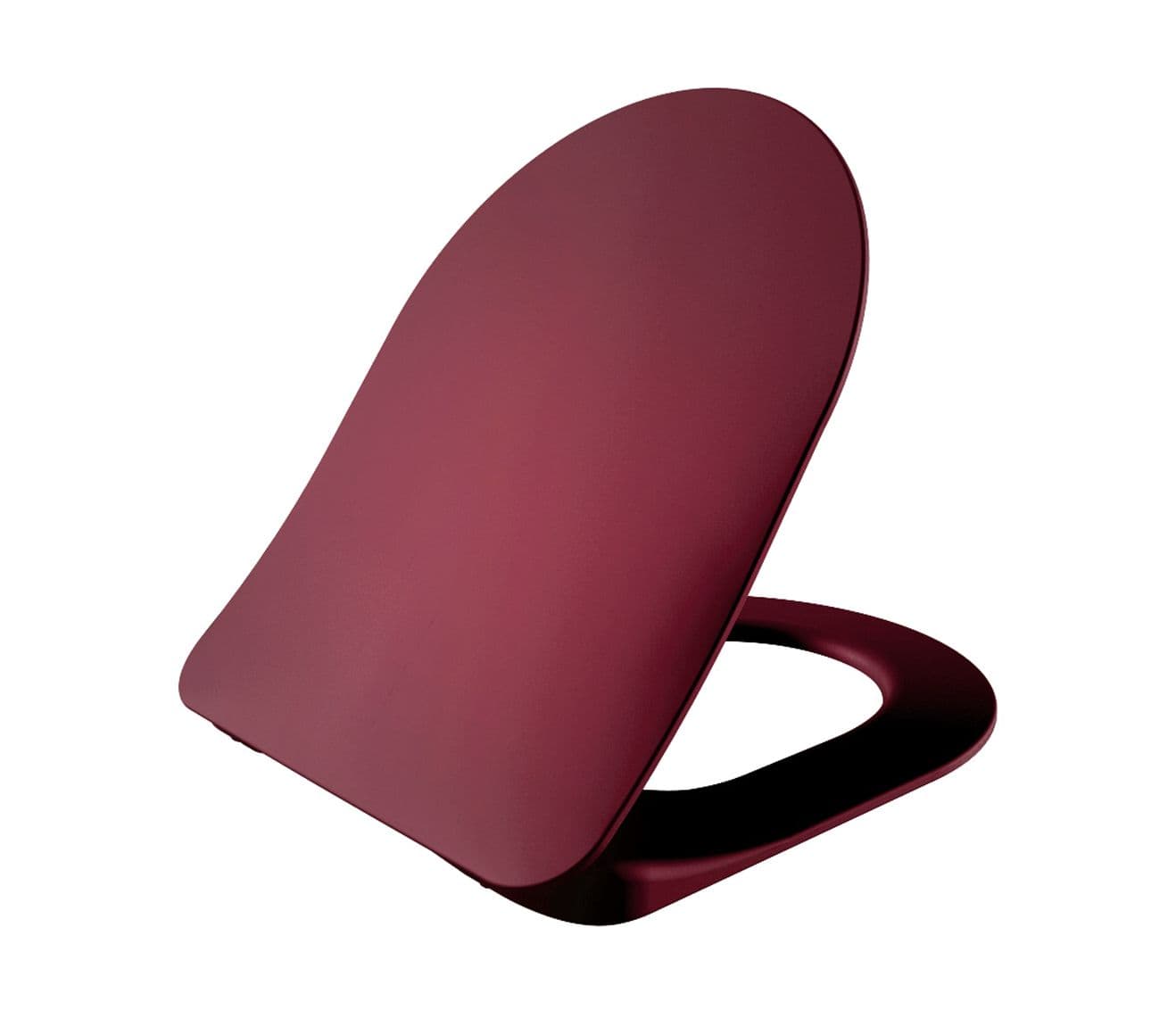 CREAVIT DUCK WC-ZITTING - D-MODEL - SLIM DESIGN - SOFT CLOSE - QUICK RELEASE - DUROPLAST - RVS SCHARNIEREN - BERRY vue 1