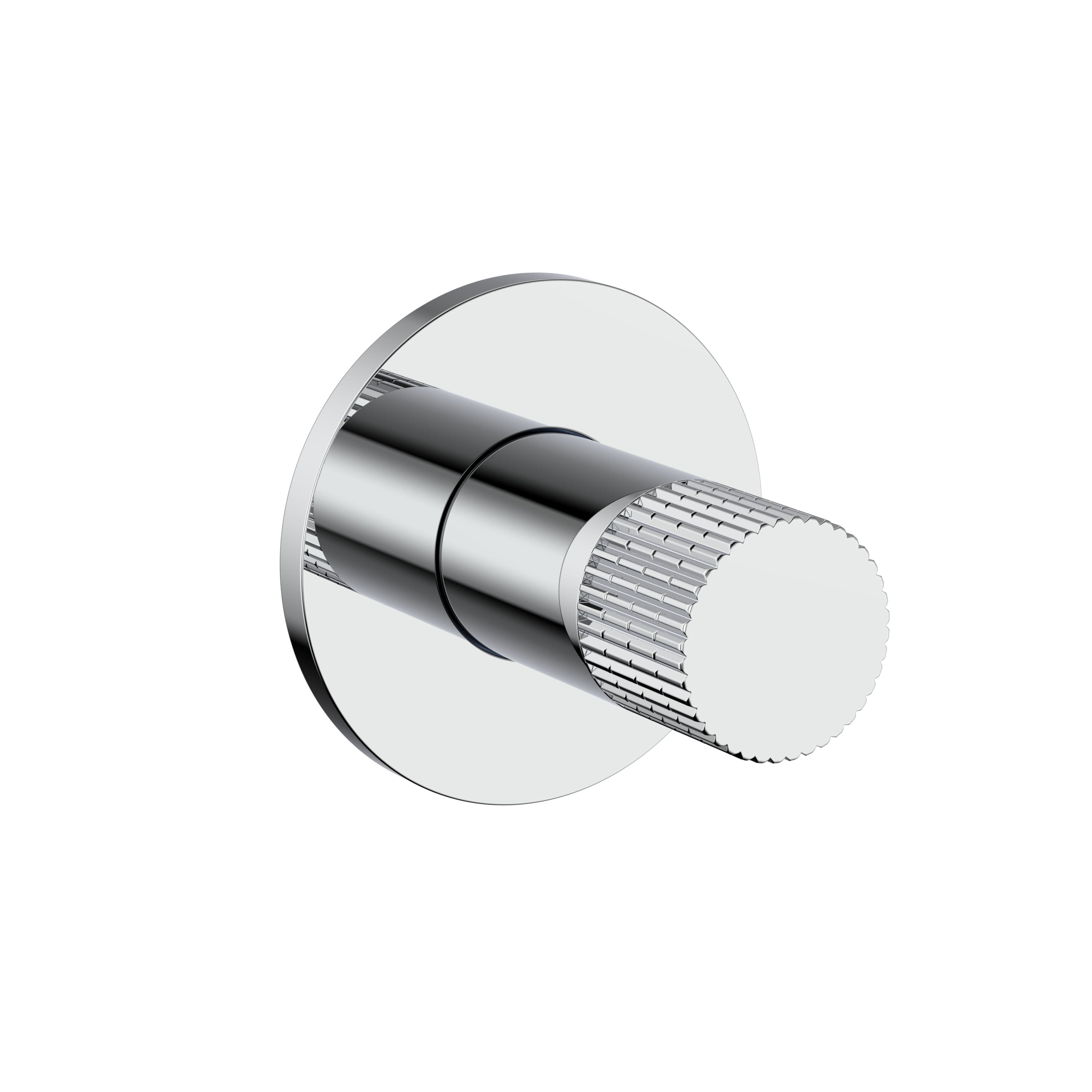 STRIA BIDETKRAAN - KOUD WATER - KNOP MET VERFIJNDE RIBBELSTRUCTUUR - CHROOM vue 1
