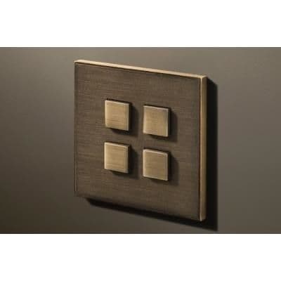 Select 4T 24V - 250V push button Antique Bronze vue 1