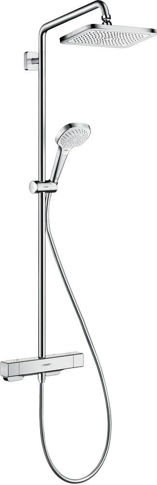 Hansgrohe Croma E Showerpipe 280 1jet avec mitigeur thermostatique chrome vue 1