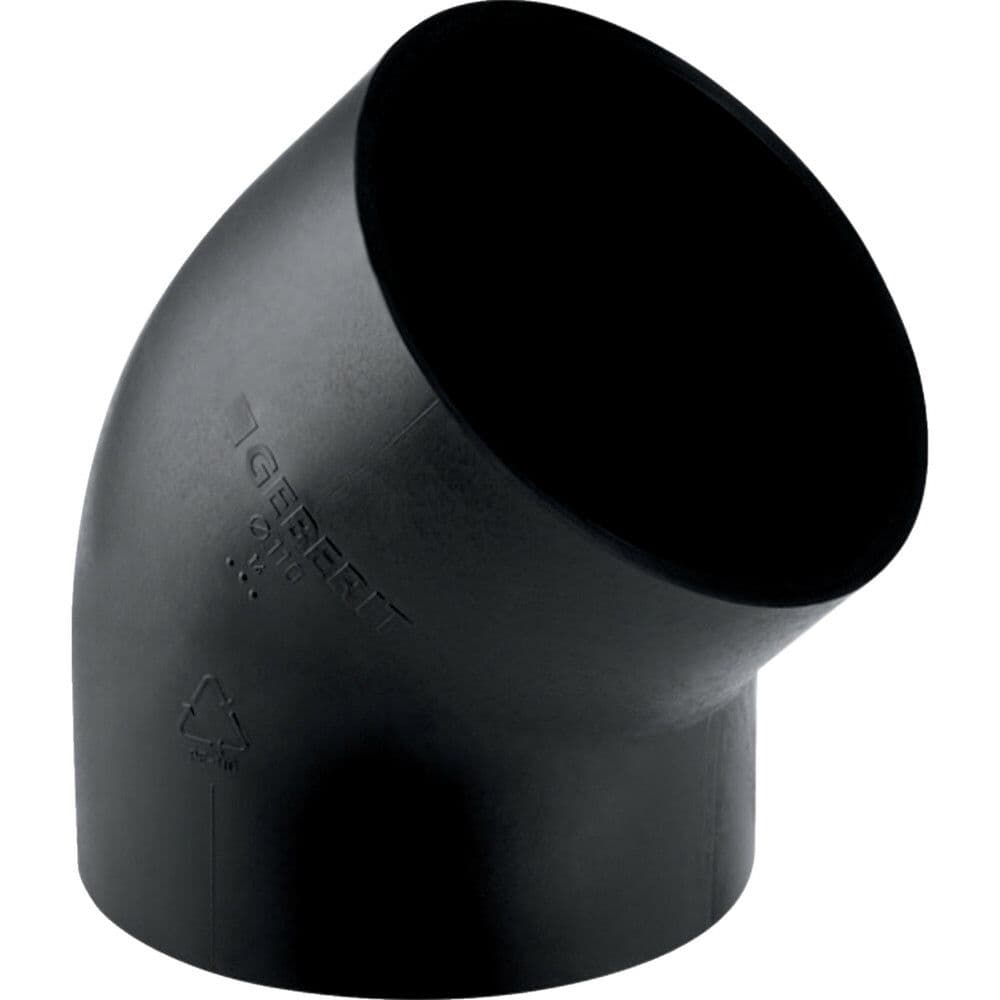 Geberit décharge en PE coude 45° 75 vue 1