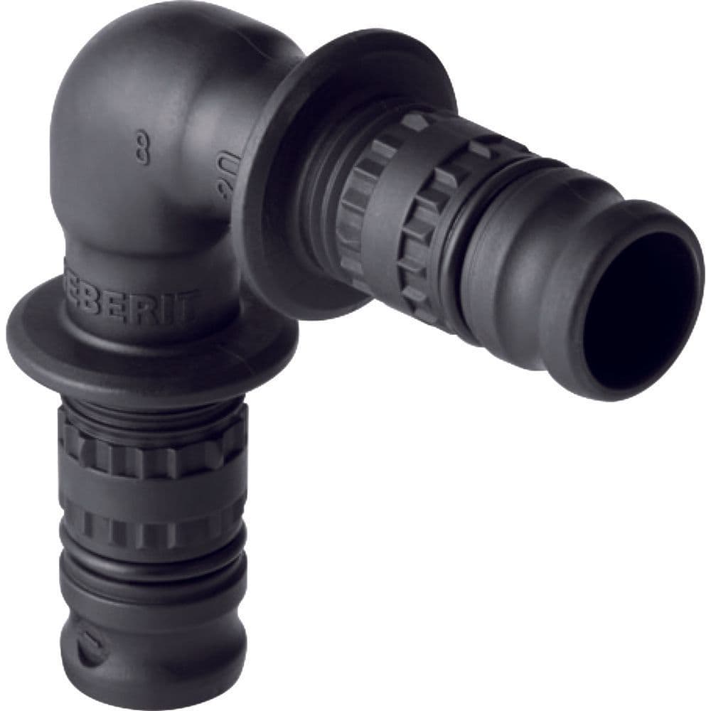 Geberit Mepla fitting bocht 90° PVDF 63 vue 1
