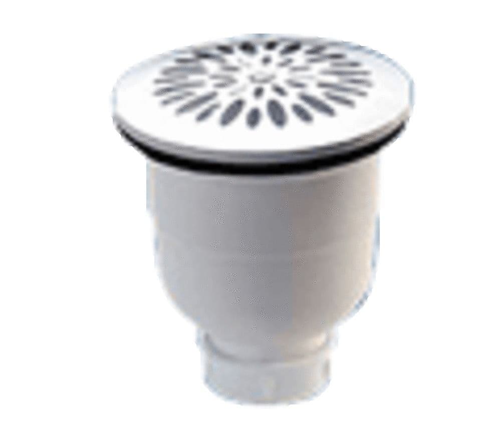 Nicoll siphon de douche verticale D90 mm inox vue 1