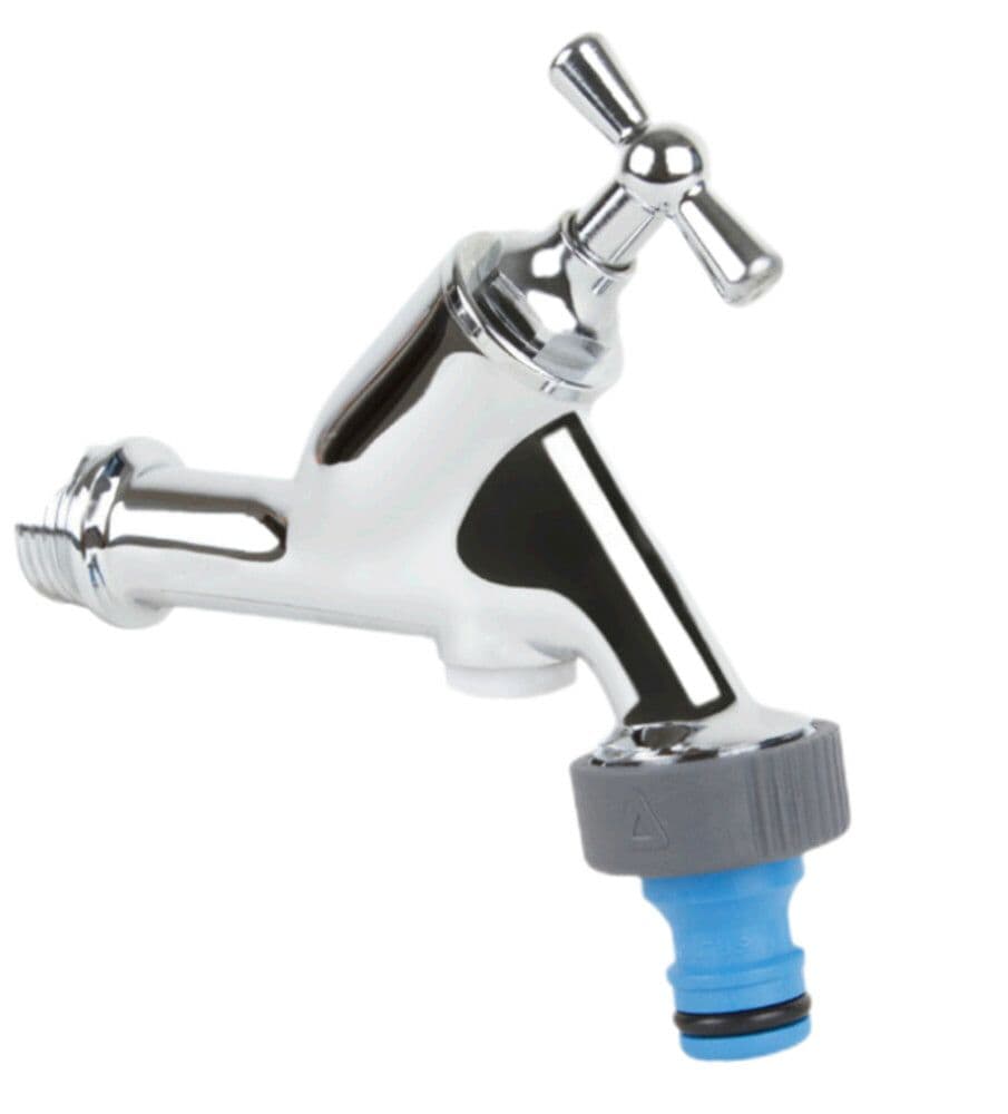 Altus robinet double service Belgaqua/Kiwa 1/2" chromé brillant vue 1